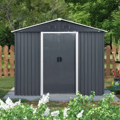 Streamdale 8ft x 4ft Metal Outdoor Storage Shed