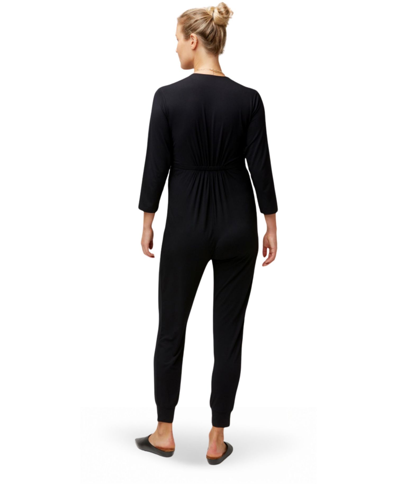 Amabella Maternity & Nursing Wrap Jumpsuit