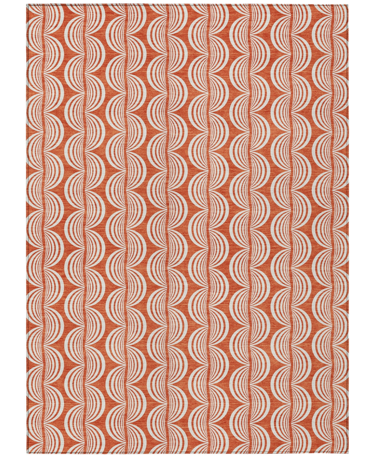 Addison Chantille Mahine Washable Acn1055 9'x12' Area Rug In Coral