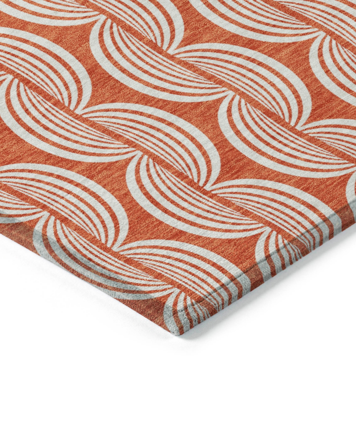 Addison Chantille Mahine Washable Acn1055 9'x12' Area Rug In Coral