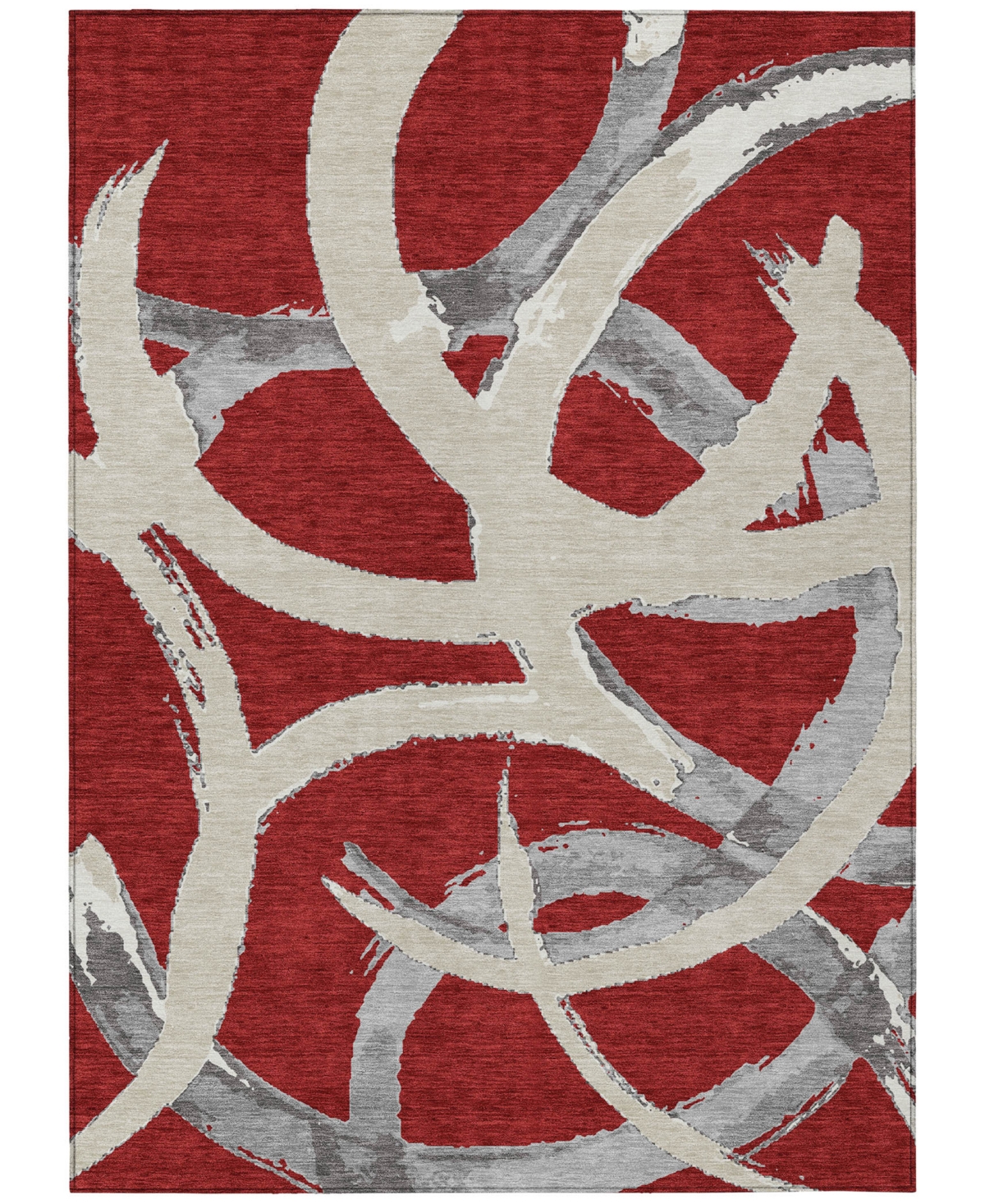 Addison Chantille Machine Washable Acn1022 10'x14' Area Rug In Red