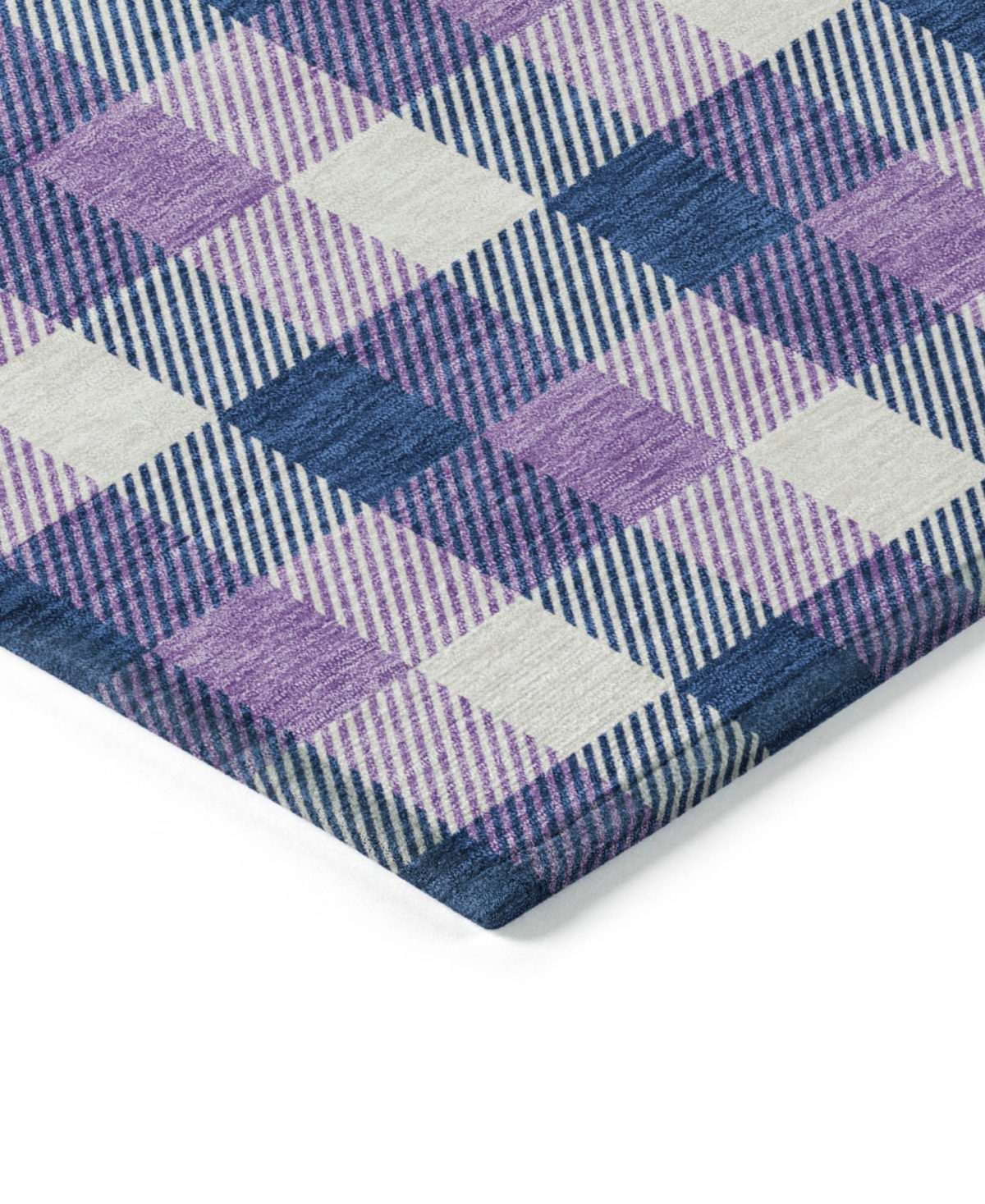 Addison Chantille Mahine Washable Acn1053 8'x10' Area Rug In Navy