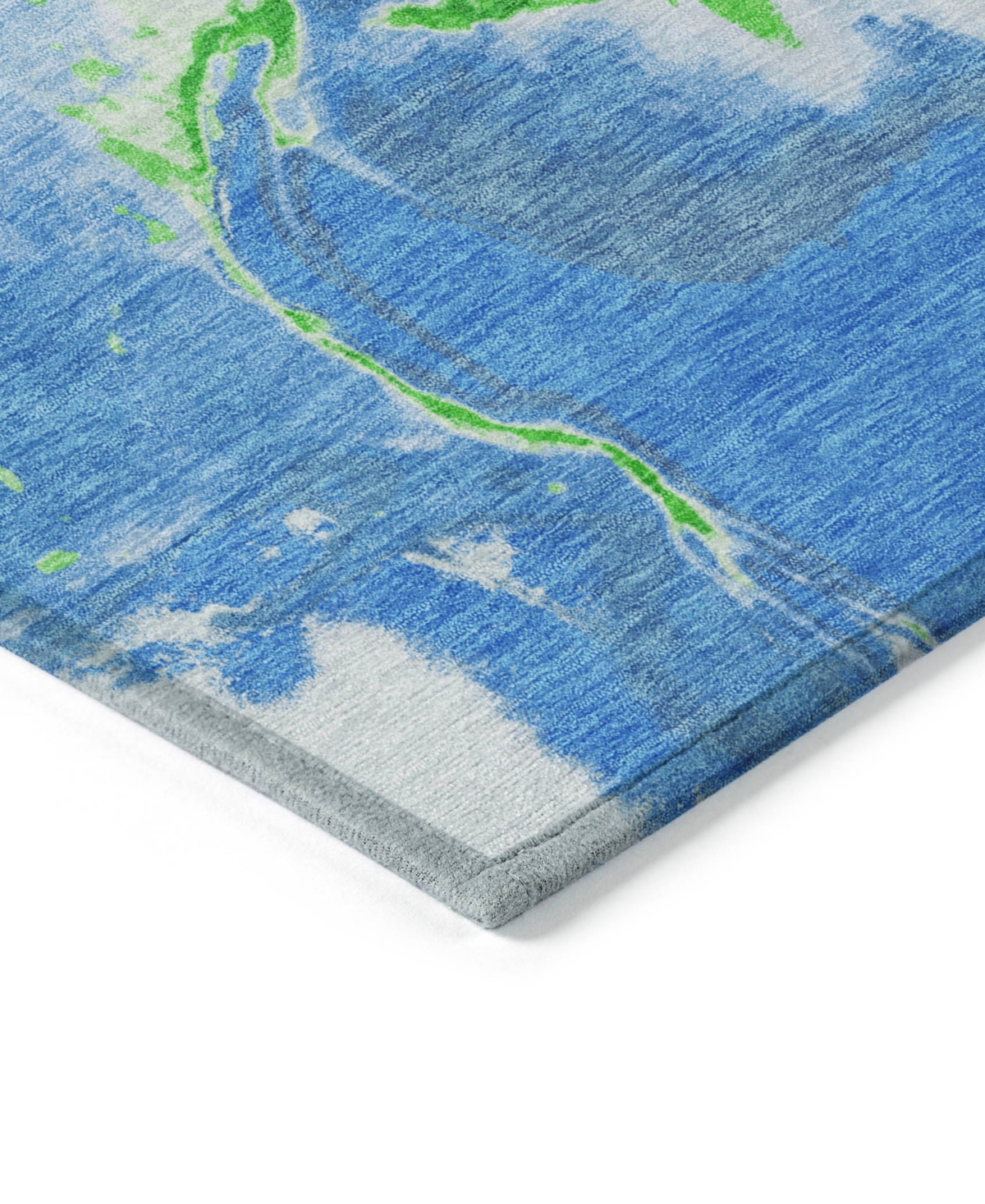 Shop Addison Chantille Machine Washable Acn1005 9'x12' Area Rug In Denim