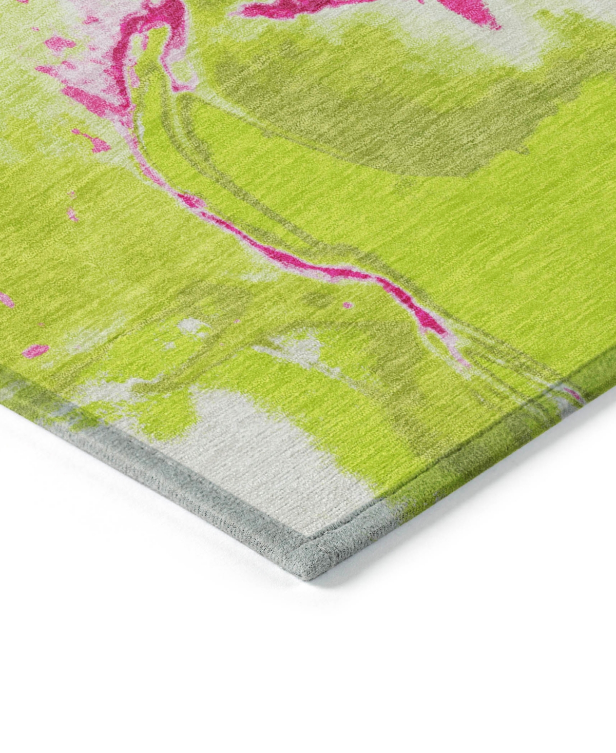 Addison Chantille Machine Washable Acn1005 9'x12' Area Rug In Lime