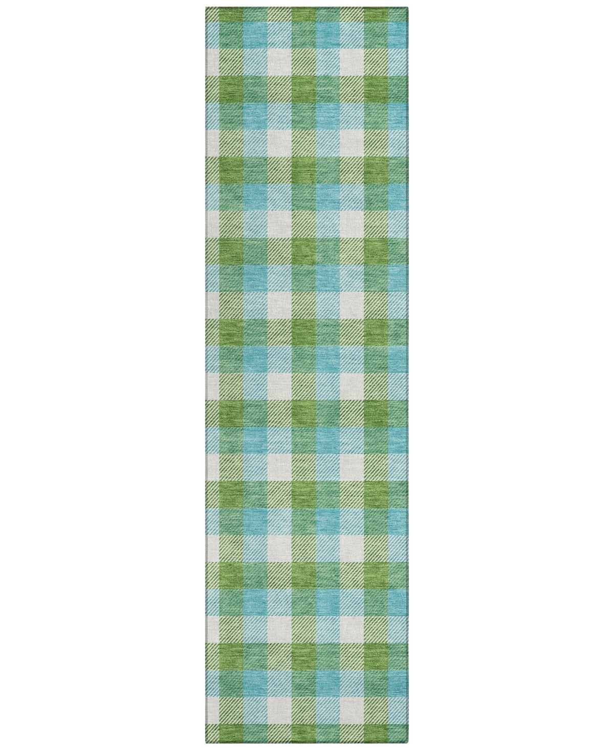 Shop Addison Chantille Machine Washable Acn1053 2'3"x7'6" Runner Area Rug In Lime
