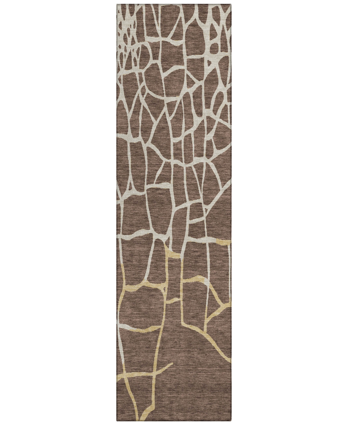 Addison Chantille Mahine Washable Acn1049 2'3"x7'6" Runner Area Rug In Brown