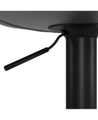 Set of 4 Adjustable Swivel Bar Stools with High Backrest, Easy Assembly for Kitchen Island and Home Bar