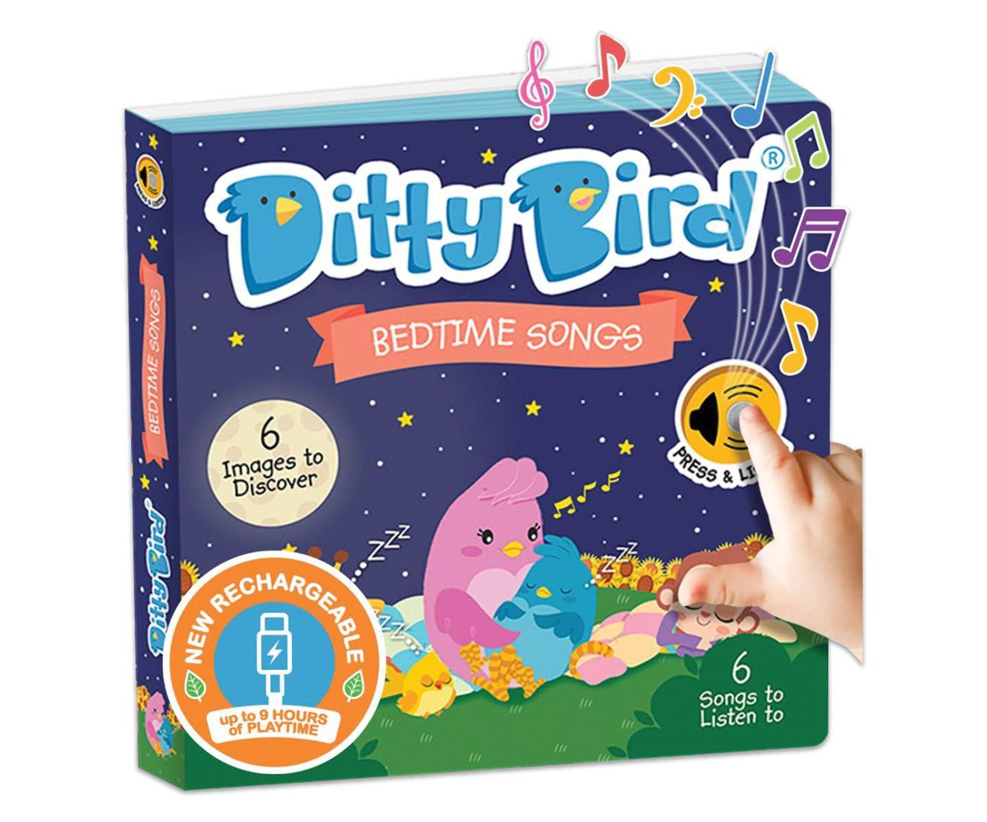 Детские игрушки Ditty Bird Bedtime and Nursery Rhyme Song Books - Set of 2 — фото 5