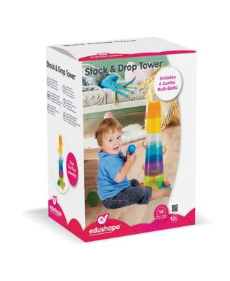 Toddler Stack and Ball Drop Transparent Ball Tower