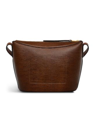 Kensal Faux Lizard Zip Top Crossbody Bag