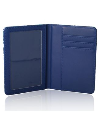 Stitch Navy Hawaiian Print Passport Holder - Travel Organizer