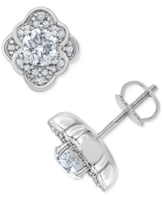 Macy's - Diamond Stud Earrings (1 ct. t.w.) in 10k White Gold