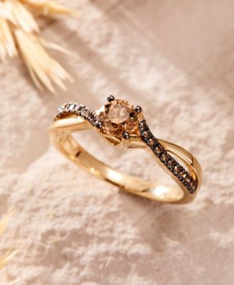 Chocolatier Chocolate Diamond Ring (5/8 ct. t.w.) in 14k Honey Gold