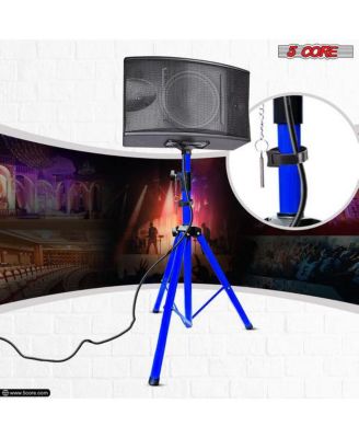 Speaker Stand Tripod Heavy Duty Adjustable Up to 72 Inch DJ Studio Monitor Stands Pole Mount - BLUE - 2PCS