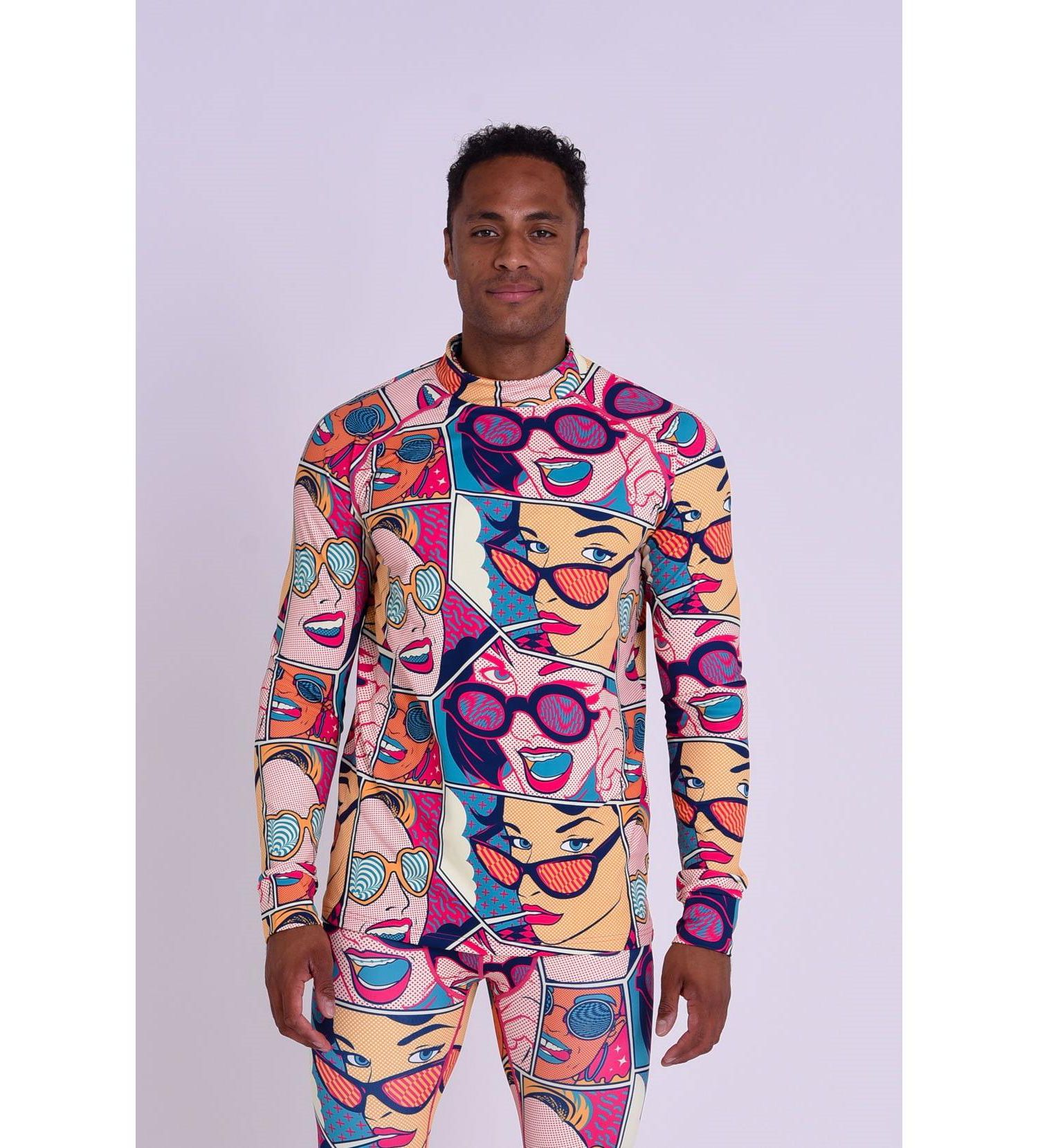 Men's Baselayer Top - Comic Book Candy