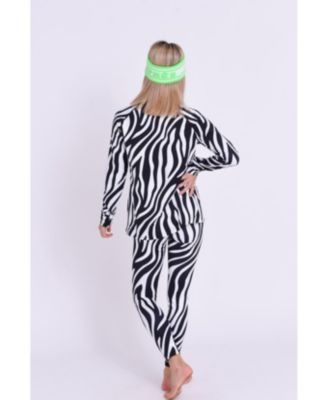 Clothing Women's Baselayer Top - Hotel California Zebra Print