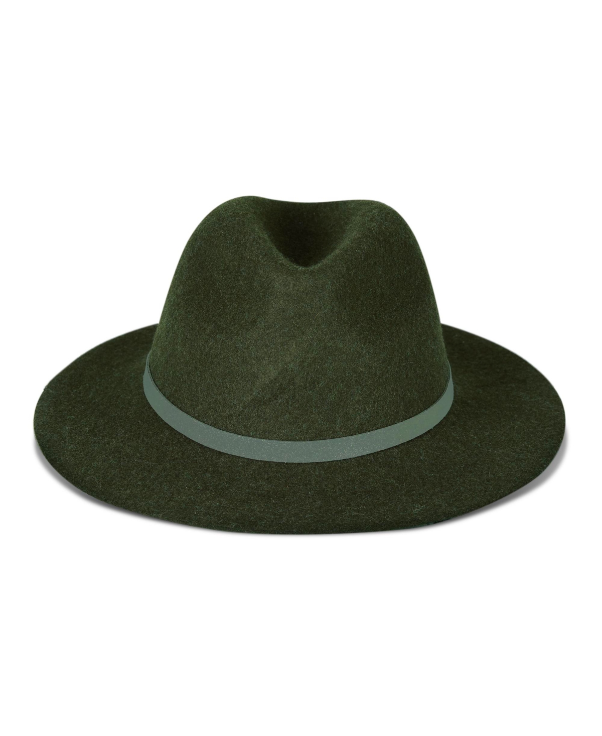 Wool Fedora Hat - Olive
