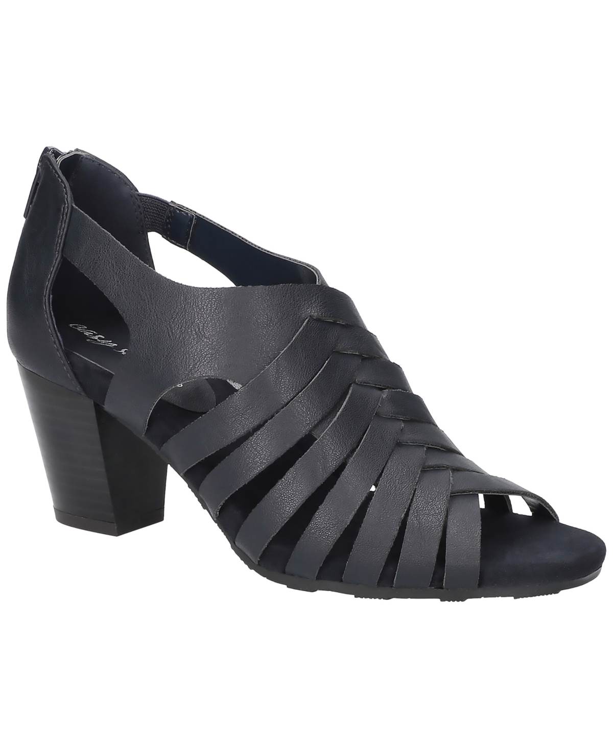 Easy Street Women's Vanni Block Heel Sandals In Navy