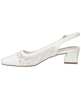 Women's Fortune Square Toe Slingback Pumps