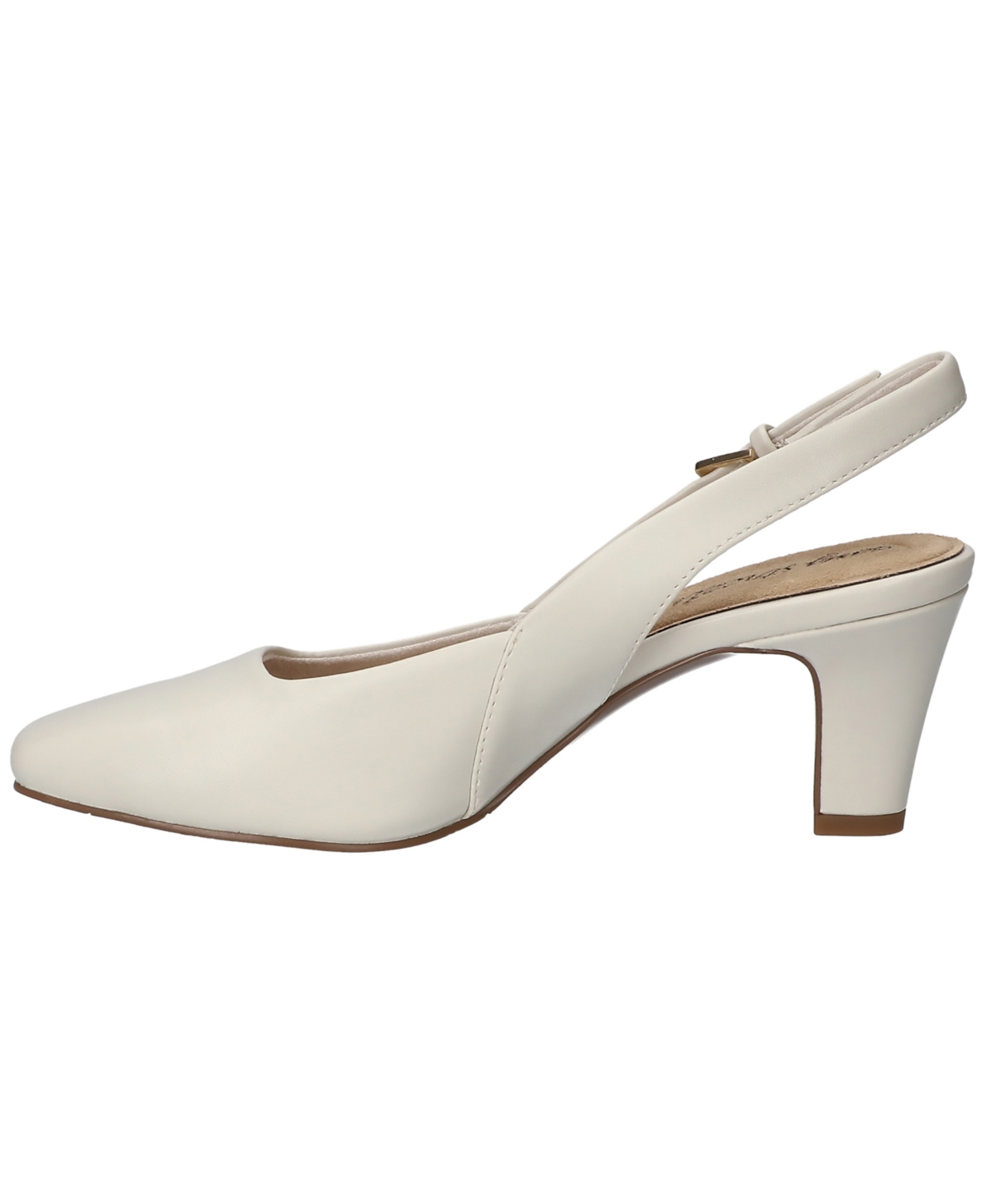 Easy Street Women's Ritsa Square Toe Slingback Pumps In Bone