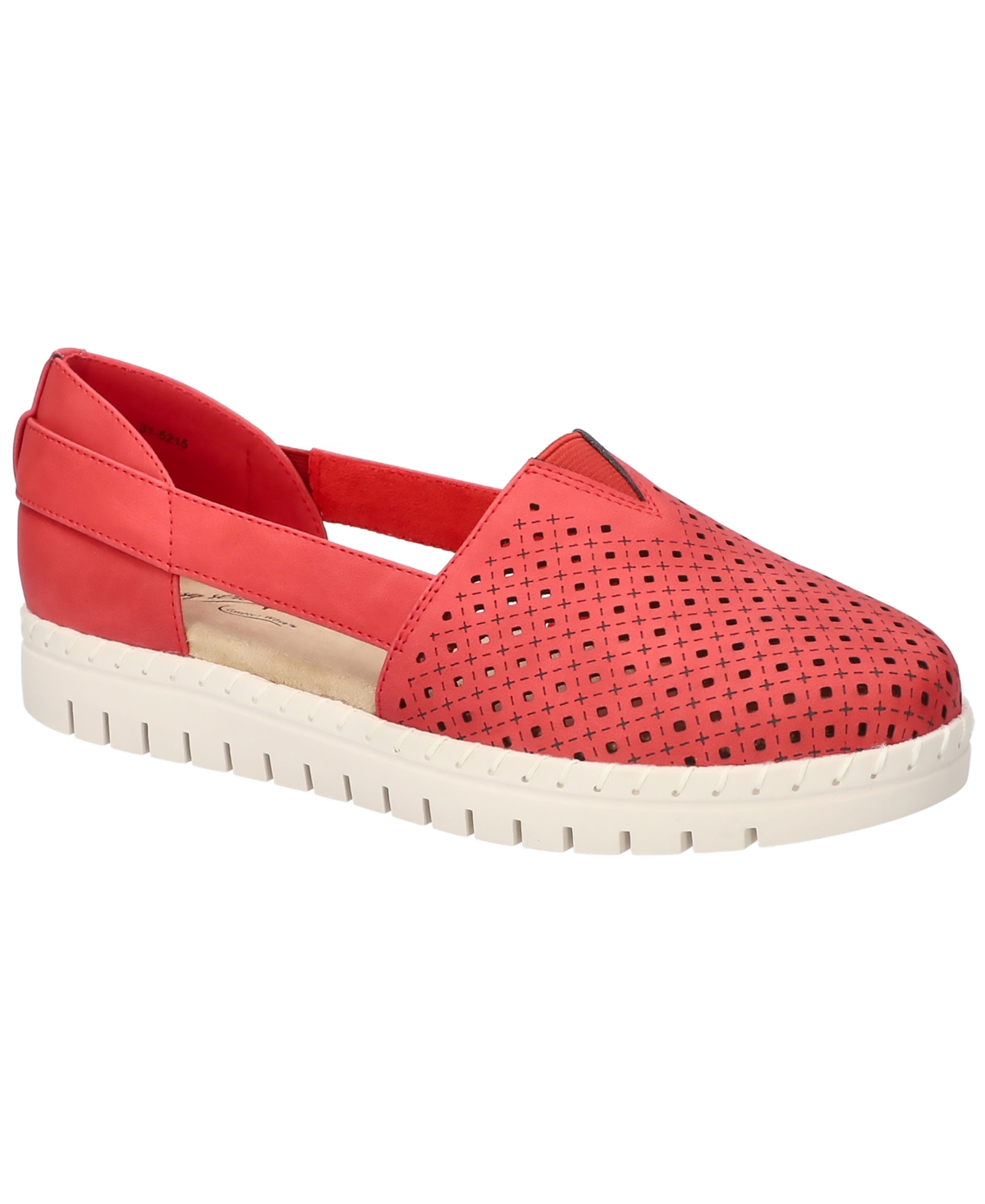 Easy Street Women's Fedra Comfort Slip-on Flats In Red