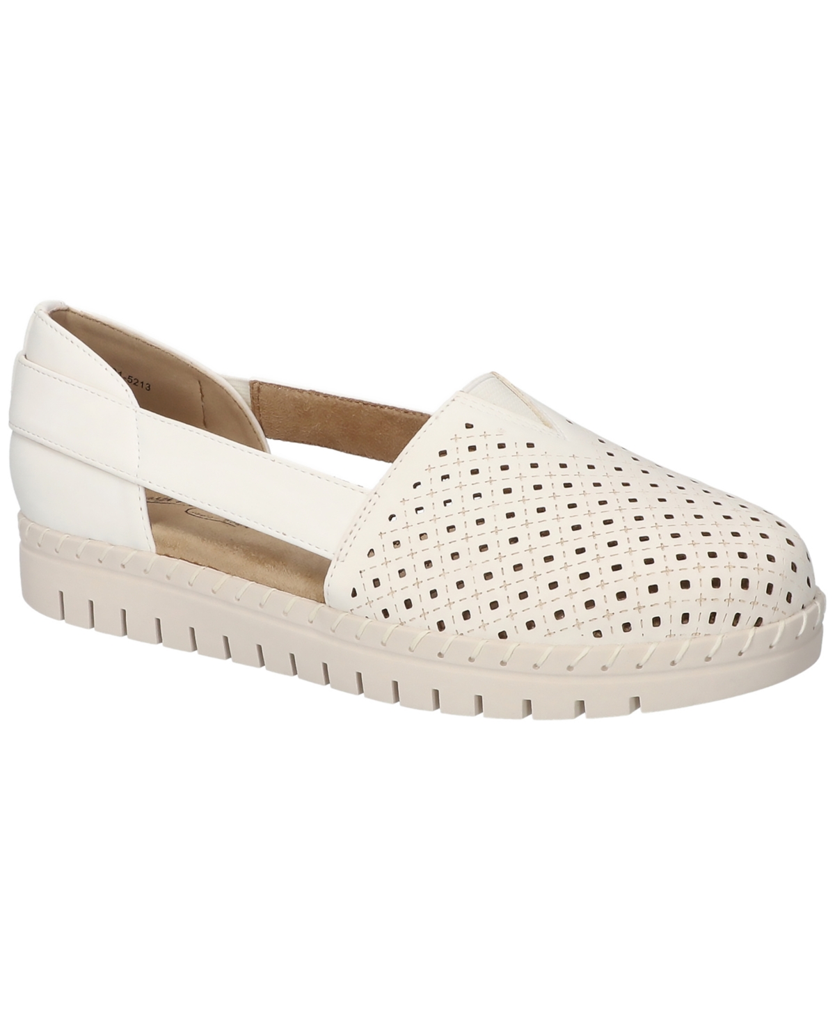 Easy Street Women's Fedra Comfort Slip-on Flats In White