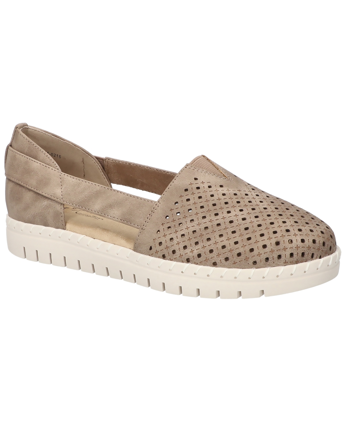 Easy Street Women's Fedra Comfort Slip-on Flats In Natural