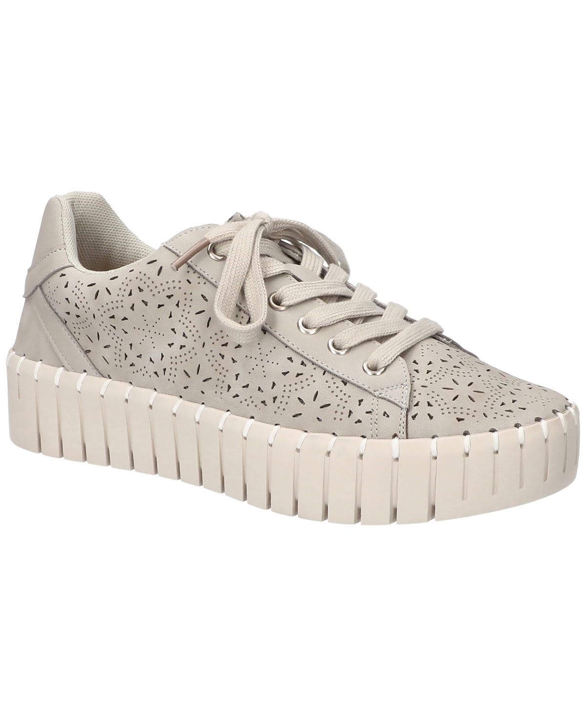 Easy Street Women's Retta Comfort Platform Sneakers In Gray