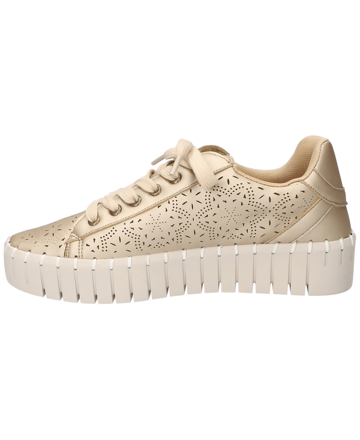 Shop Easy Street Women's Retta Comfort Platform Sneakers In Champagne