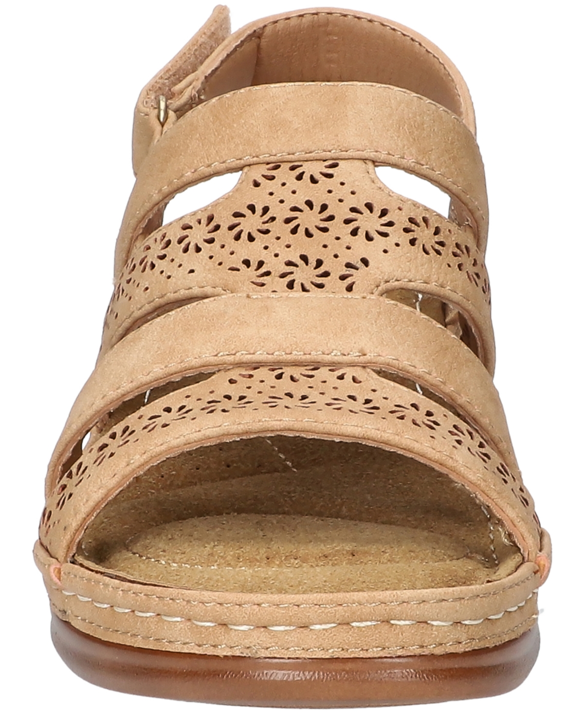 Shop Easy Street Women's Alexi Slingback Wedge Sandals In Natural