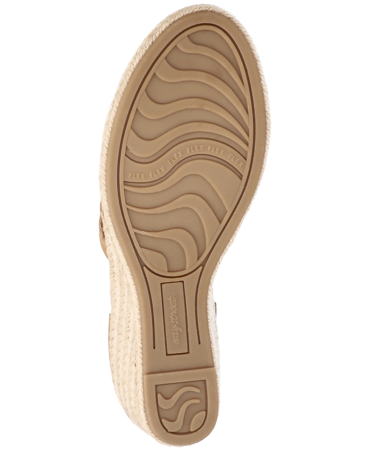 Shop Easy Street Women's Daytona Espadrille Wedge Sandals In Tan