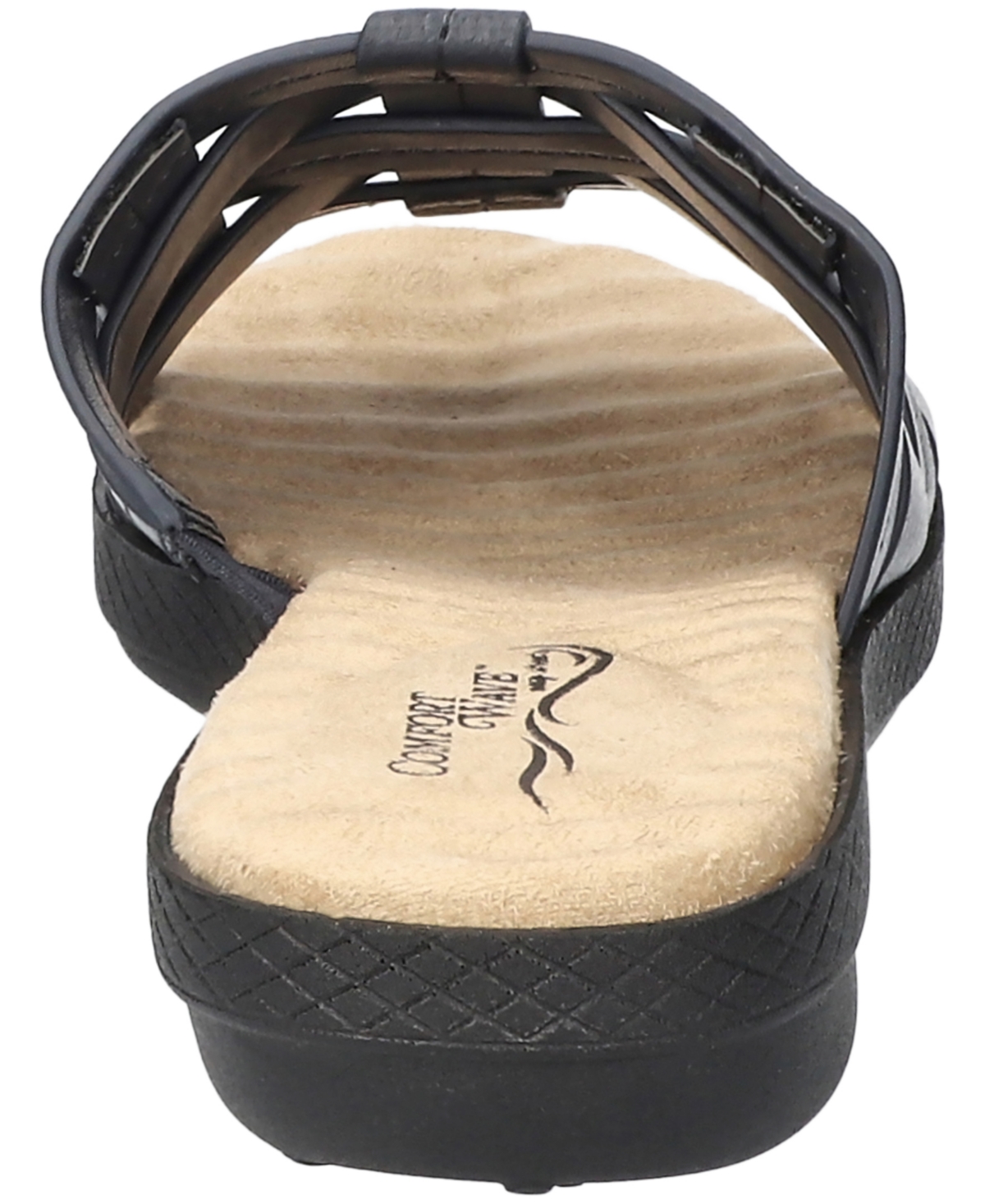 Shop Easy Street Women's Maha Comfort Slide Sandals In Navy