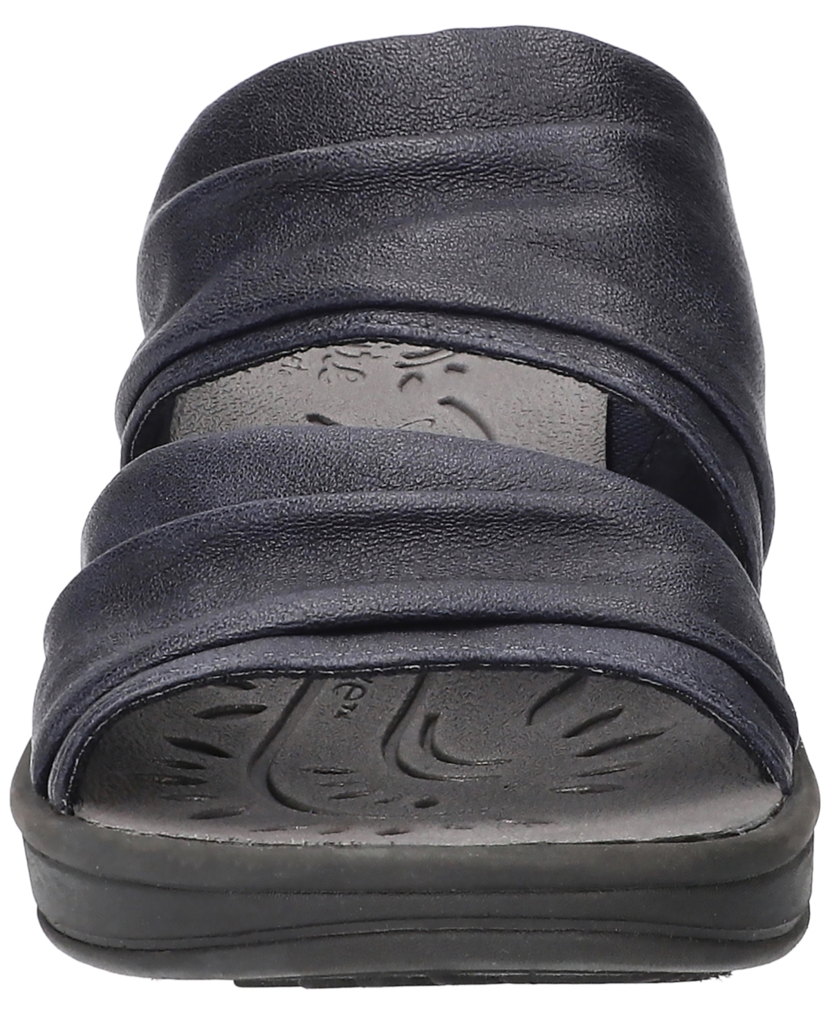 Shop Easy Street Women's Seeker Wedge Heel Sandals In Navy