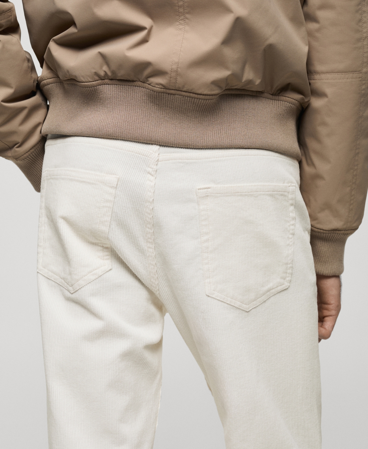 Mango Men's Regular-Fit Corduroy Pants