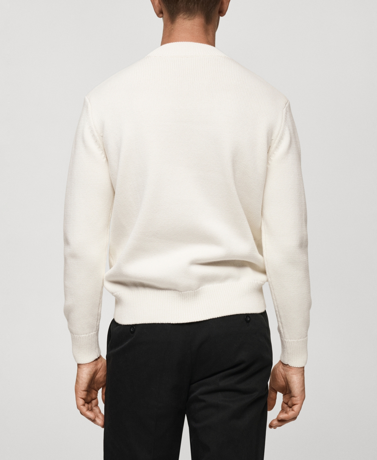 Mango Men's Knit Cotton Sweater