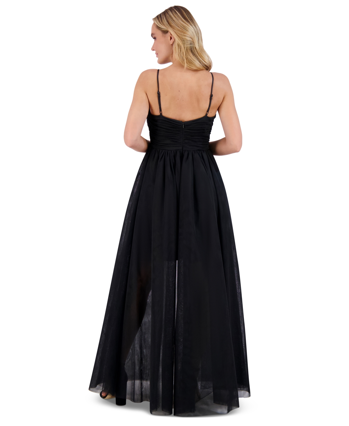 ELIZA J WOMEN'S TULLE BUSTIER-BODICE BALL GOWN 