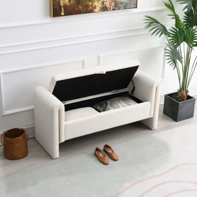 Teddy Bed Bench with Storage and Arms