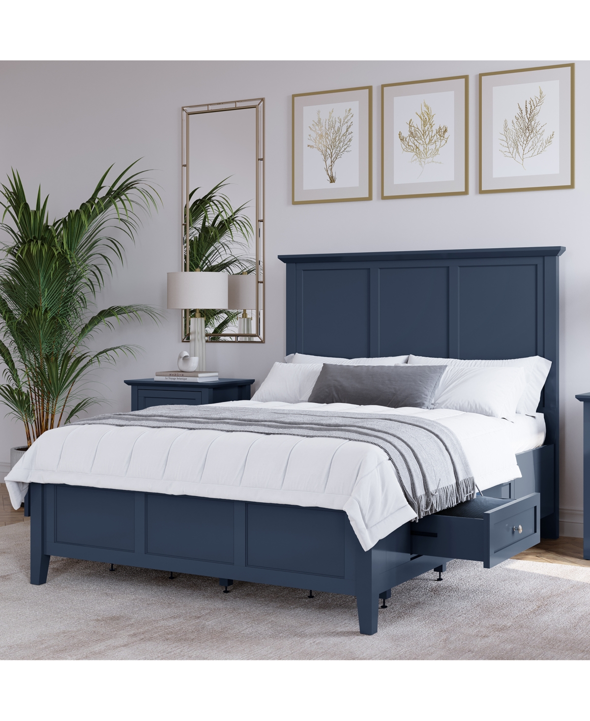 MACY'S HEDWORTH CALIFORNIA KING STORAGE BED 