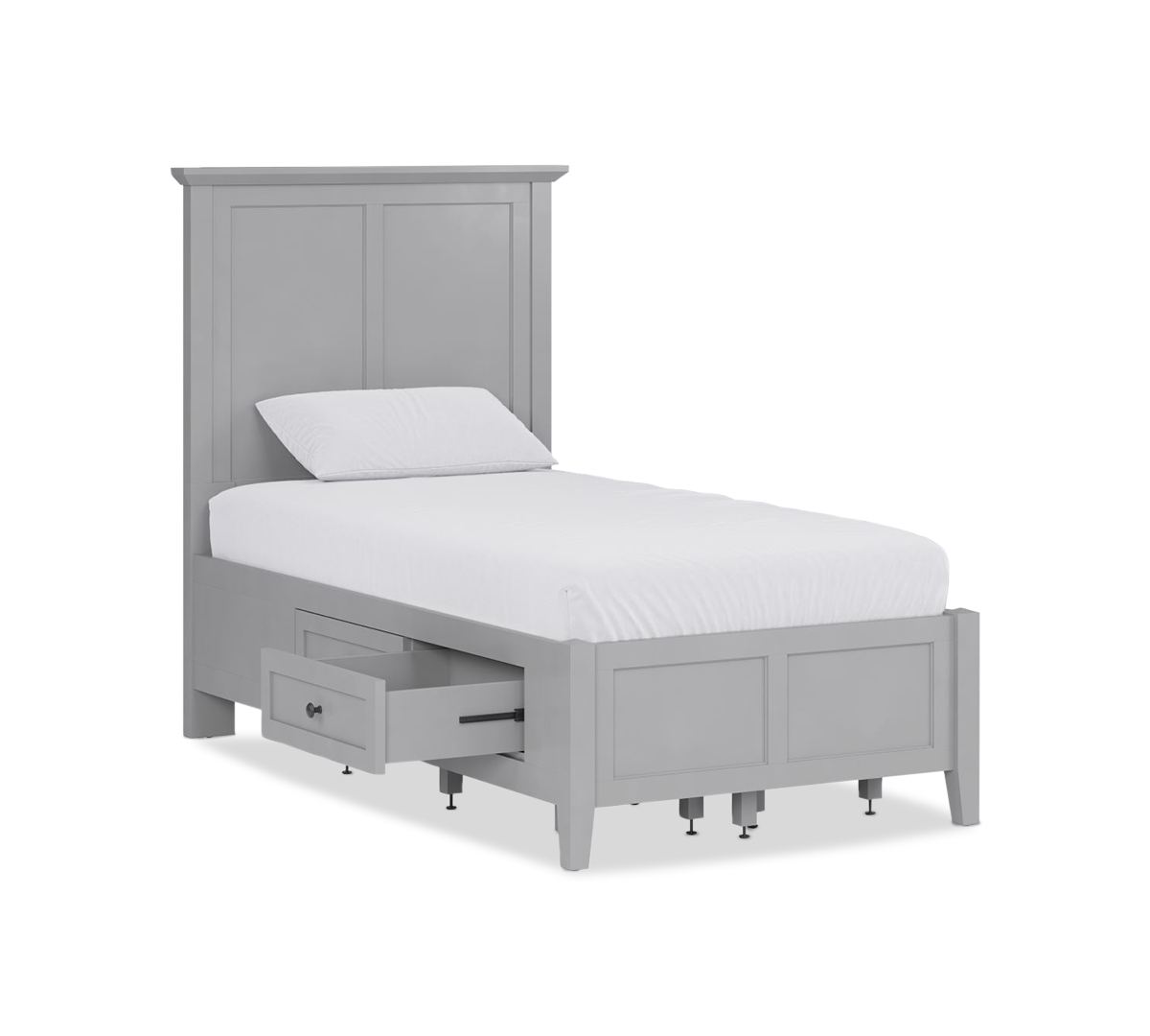 Macy's Hedworth Twin Storage Bed In Grey