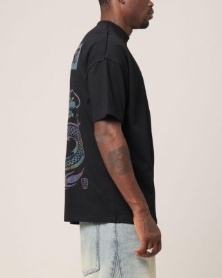 Men's Year Of The Dragon Boxy T-Shirt, Black, XLarge