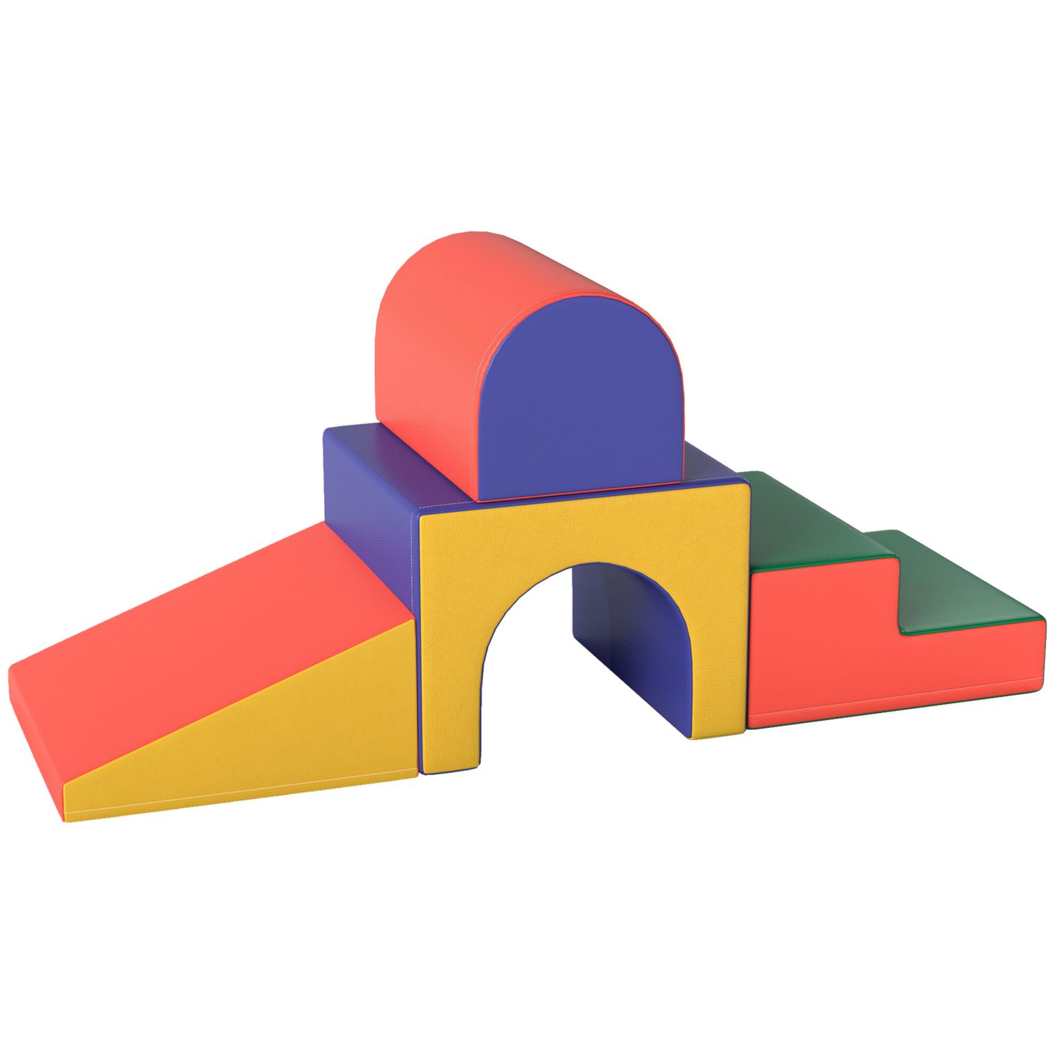 Soozier 4 Piece Climb and Crawl Activity Play Set Soft Secure Foam Playset