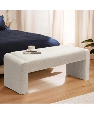 Velvet Bench Look, Velvet Waterfall Upholstered Bench