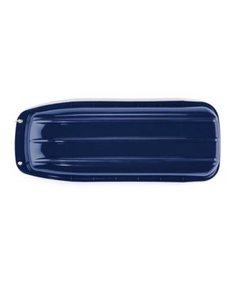 Kids 48 Inch Plastic Snow Toboggan Sled with Pull Rope, Blue (2 Pack