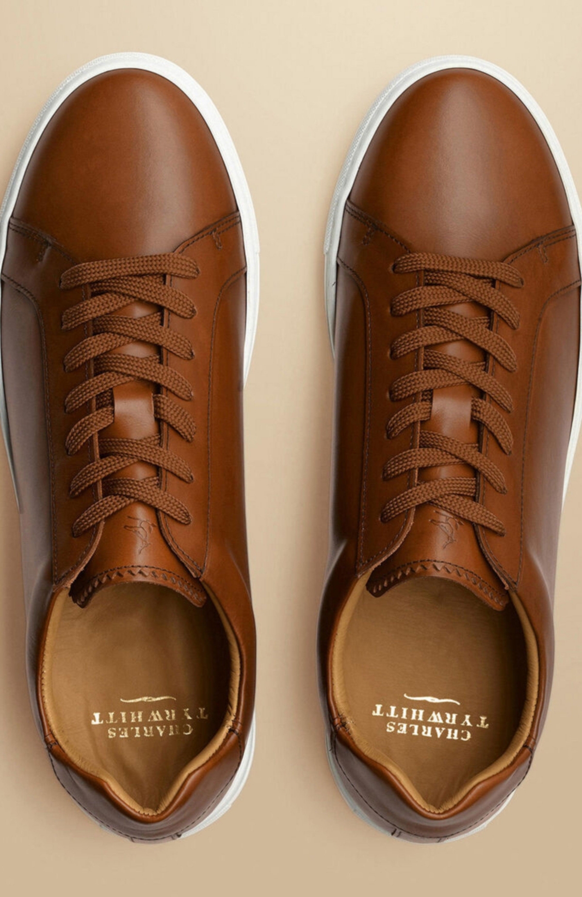 Leather Sneaker - Dark tan