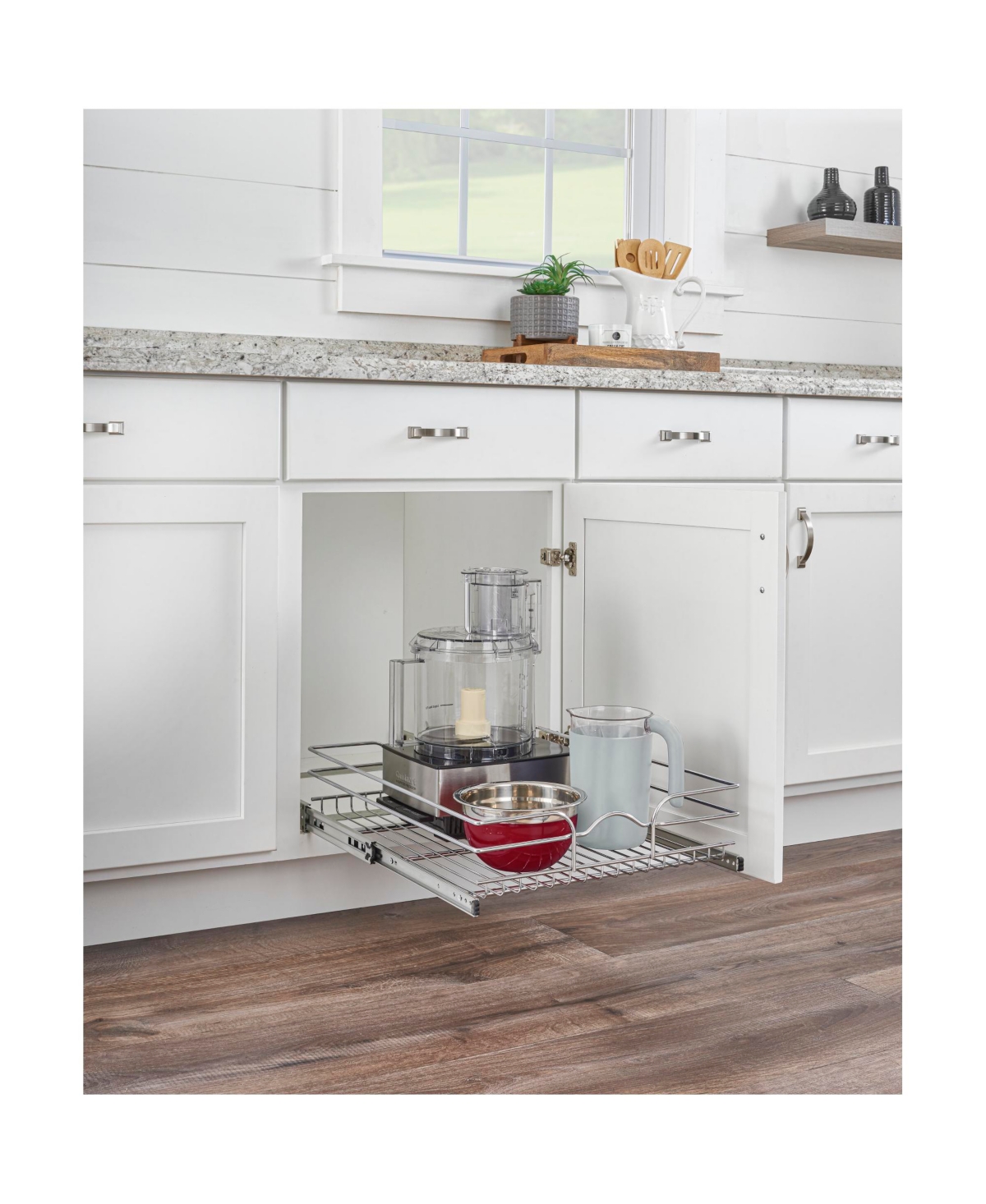 Rev-a-Shelf Kitchen Cabinet Pullout Shelf Organizer, 21 x 20 In, 5WB1-2120CR-1