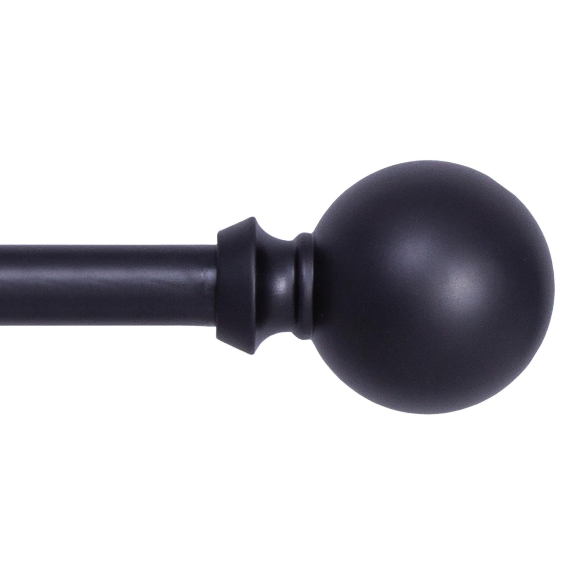Newbury 5/8 Inch Decorative Curtain Rod for Elegant Window Treatments - White
