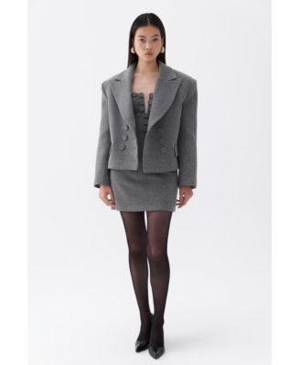 Women's Oversized Padded Shoulder Jacket