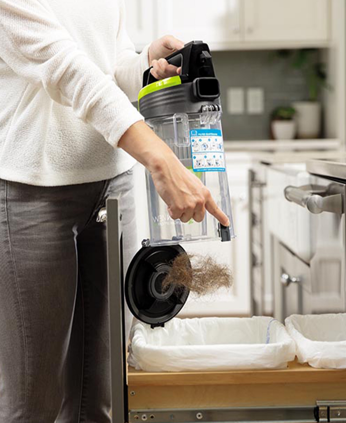 Bissell CleanView Allergen Pet LiftOff Convertible Vacuum - Gray With Green Accents