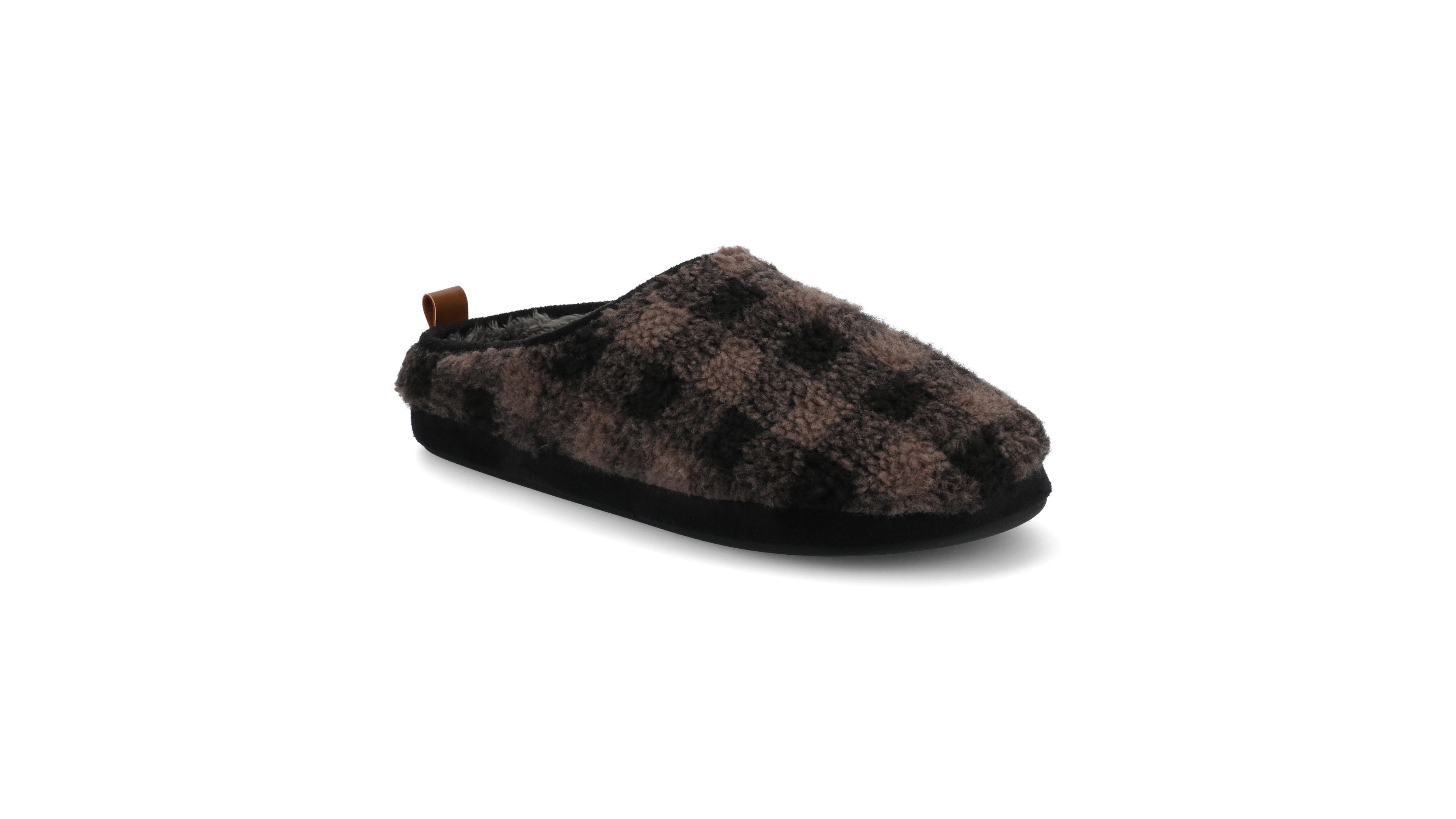 Vance Co. Men's Roland Fleece Shearling Slide Slipper