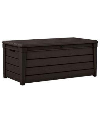 Brightwood Weatherproof Resin Patio Deck Storage Box Bench (2 Pack)
